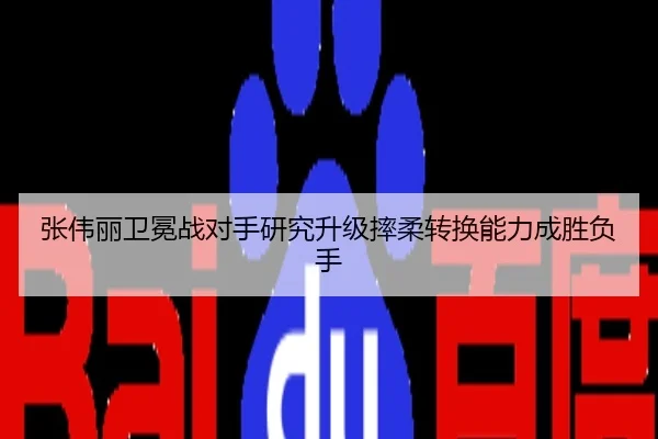 张伟丽卫冕战对手研究升级摔柔转换能力成胜负手